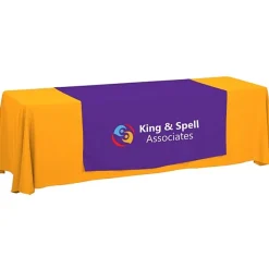 Serged 8-foot Closed-Back Table Throw and Runner Kit - 24 hr