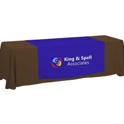 Serged 8-foot Closed-Back Table Throw and Runner Kit - 24 hr
