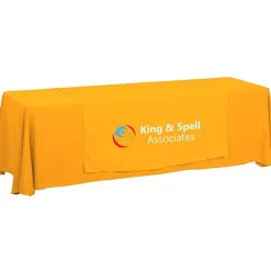 Serged 8-foot Closed-Back Table Throw and Runner Kit - 24 hr
