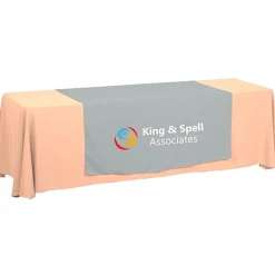 Serged 8-foot Closed-Back Table Throw and Runner Kit - 24 hr