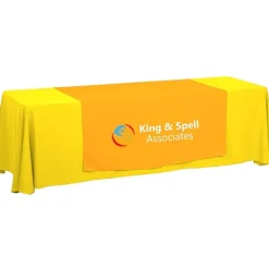 Serged 8-foot Closed-Back Table Throw and Runner Kit - 24 hr