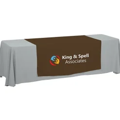 Serged 8-foot Closed-Back Table Throw and Runner Kit - 24 hr