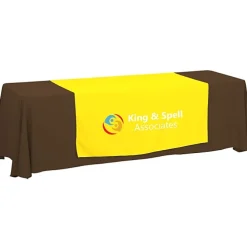 Serged 8-foot Closed-Back Table Throw and Runner Kit - 24 hr