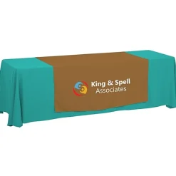 Serged 8-foot Closed-Back Table Throw and Runner Kit - 24 hr