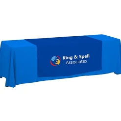 Serged 8-foot Closed-Back Table Throw and Runner Kit - 24 hr