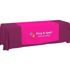 Serged 8-foot Closed-Back Table Throw and Runner Kit - 24 hr
