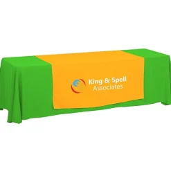 Serged 8-foot Closed-Back Table Throw and Runner Kit - 24 hr