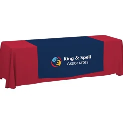 Serged 8-foot Closed-Back Table Throw and Runner Kit - 24 hr