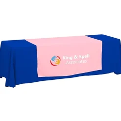 Serged 8-foot Closed-Back Table Throw and Runner Kit - 24 hr