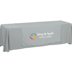 Serged 8-foot Closed-Back Table Throw and Runner Kit - 24 hr