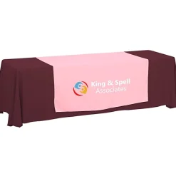 Serged 8-foot Closed-Back Table Throw and Runner Kit - 24 hr