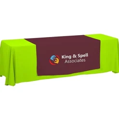 Serged 8-foot Closed-Back Table Throw and Runner Kit - 24 hr
