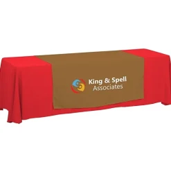 Serged 8-foot Closed-Back Table Throw and Runner Kit - 24 hr