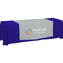 Serged 8-foot Closed-Back Table Throw and Runner Kit - 24 hr