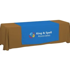 Serged 8-foot Closed-Back Table Throw and Runner Kit - 24 hr