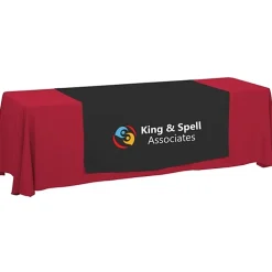 Serged 8-foot Closed-Back Table Throw and Runner Kit - 24 hr