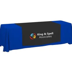 Serged 8-foot Closed-Back Table Throw and Runner Kit - 24 hr