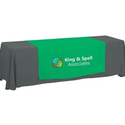 Serged 8-foot Closed-Back Table Throw and Runner Kit - 24 hr