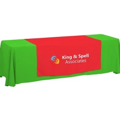 Serged 8-foot Closed-Back Table Throw and Runner Kit - 24 hr