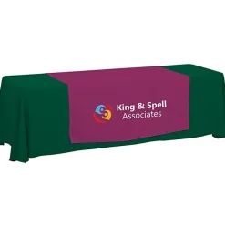 Serged 8-foot Closed-Back Table Throw and Runner Kit - 24 hr