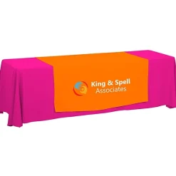 Serged 8-foot Closed-Back Table Throw and Runner Kit - 24 hr