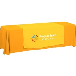 Serged 8-foot Closed-Back Table Throw and Runner Kit - 24 hr