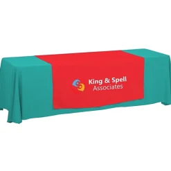 Serged 8-foot Closed-Back Table Throw and Runner Kit - 24 hr