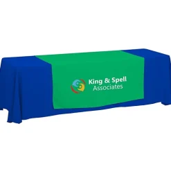 Serged 8-foot Closed-Back Table Throw and Runner Kit - 24 hr