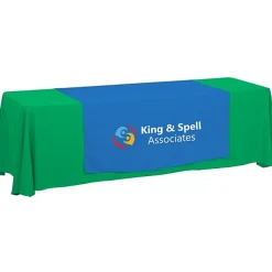Serged 8-foot Closed-Back Table Throw and Runner Kit - 24 hr