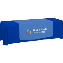 Serged 8-foot Closed-Back Table Throw and Runner Kit - 24 hr