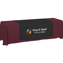 Serged 8-foot Closed-Back Table Throw and Runner Kit - 24 hr