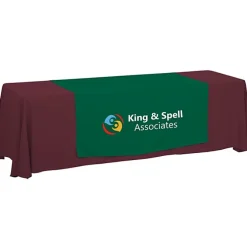 Serged 8-foot Closed-Back Table Throw and Runner Kit - 24 hr