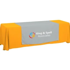 Serged 8-foot Closed-Back Table Throw and Runner Kit - 24 hr