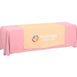 Serged 8-foot Closed-Back Table Throw and Runner Kit - 24 hr