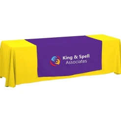 Serged 8-foot Closed-Back Table Throw and Runner Kit - 24 hr