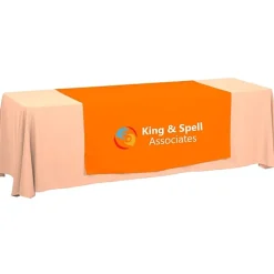 Serged 8-foot Closed-Back Table Throw and Runner Kit - 24 hr