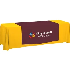 Serged 8-foot Closed-Back Table Throw and Runner Kit - 24 hr