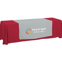 Serged 8-foot Closed-Back Table Throw and Runner Kit - 24 hr