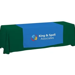 Serged 8-foot Closed-Back Table Throw and Runner Kit - 24 hr