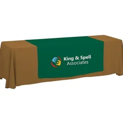 Serged 8-foot Closed-Back Table Throw and Runner Kit - 24 hr