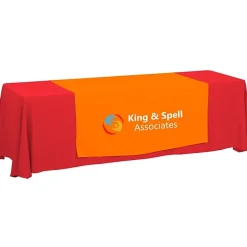 Serged 8-foot Closed-Back Table Throw and Runner Kit - 24 hr