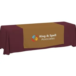 Serged 8-foot Closed-Back Table Throw and Runner Kit - 24 hr