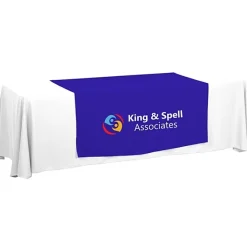 Serged 8-foot Closed-Back Table Throw and Runner Kit - 24 hr