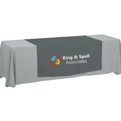 Serged 8-foot Closed-Back Table Throw and Runner Kit - 24 hr