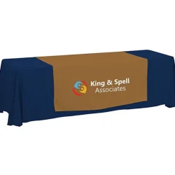 Serged 8-foot Closed-Back Table Throw and Runner Kit - 24 hr