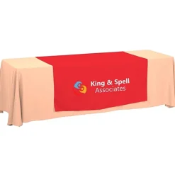 Serged 8-foot Closed-Back Table Throw and Runner Kit - 24 hr