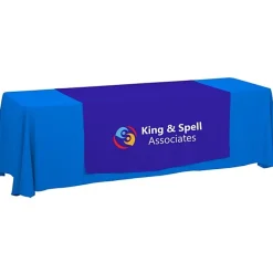 Serged 8-foot Closed-Back Table Throw and Runner Kit - 24 hr