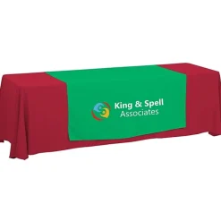 Serged 8-foot Closed-Back Table Throw and Runner Kit - 24 hr