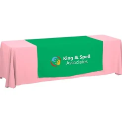 Serged 8-foot Closed-Back Table Throw and Runner Kit - 24 hr