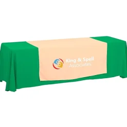Serged 8-foot Closed-Back Table Throw and Runner Kit - 24 hr